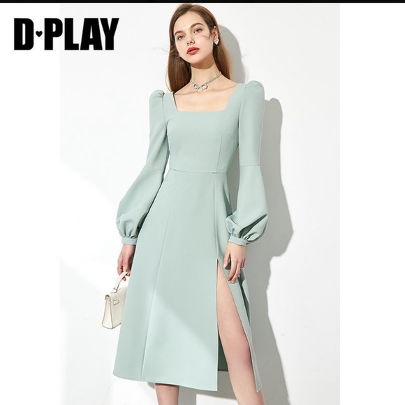 D PLAY Sage Green Dress. SZ m. NWT - Picture 1 of 5